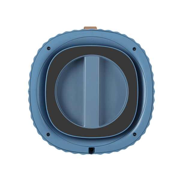 AirExchange 150‑T, fluisterstille luchtreiniger voor in de slaapkamer, voor schone lucht en betere slaap, blauw, bovenkant