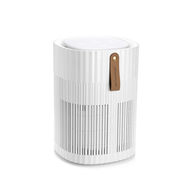 AirExchange 150‑T, fluisterstille luchtreiniger voor in de slaapkamer, voor schone lucht en betere slaap, wit