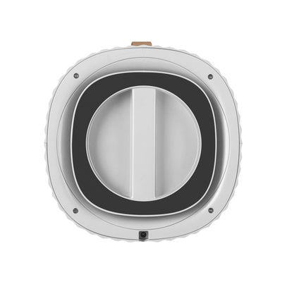 AirExchange 150‑T, fluisterstille luchtreiniger voor in de slaapkamer, voor schone lucht en betere slaap, wit, bovenkant