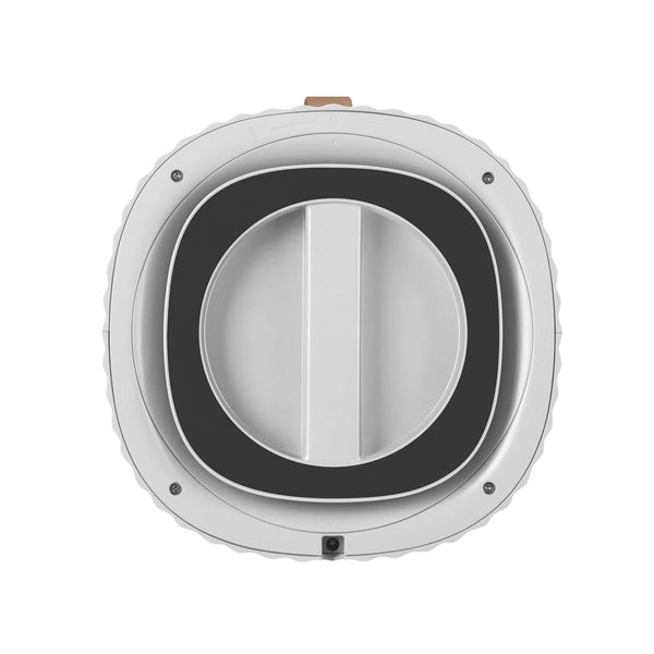 AirExchange 150‑T, fluisterstille luchtreiniger voor in de slaapkamer, voor schone lucht en betere slaap, wit, bovenkant