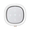 AirExchange 150‑T, fluisterstille luchtreiniger voor in de slaapkamer, voor schone lucht en betere slaap, wit, van bovenaf met display