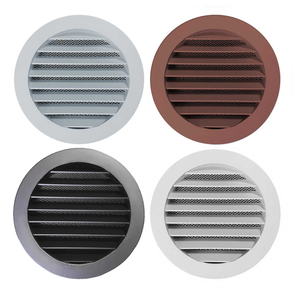 AirExchange Aluminium Buitenroosters Ø180mm (set)