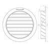AirExchange Aluminium Buitenroosters Ø180mm (set)